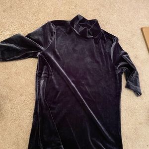 velvet j crew sweater w cropped sleeves